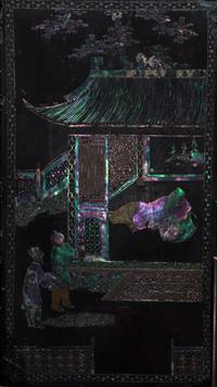 Two Chinese Wood Screens