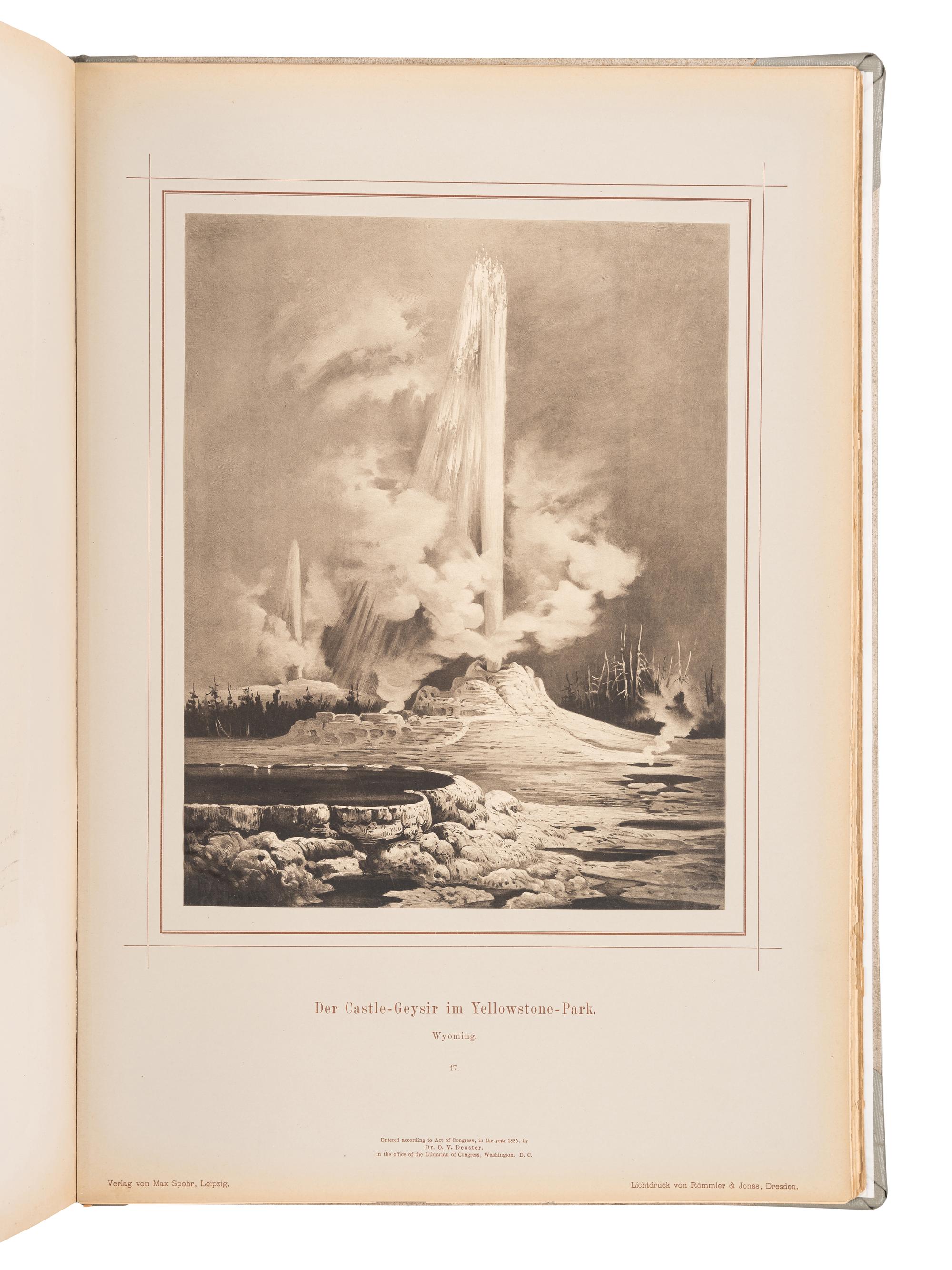 CRONAU, Rudolf Daniel Ludwig (1855-1939). Von Wunderland zu Wunderland Landschafts- und Lebensbilder aus den Staaten und Territorien der Union. Leipzig: T.O. Weigel, 1886.