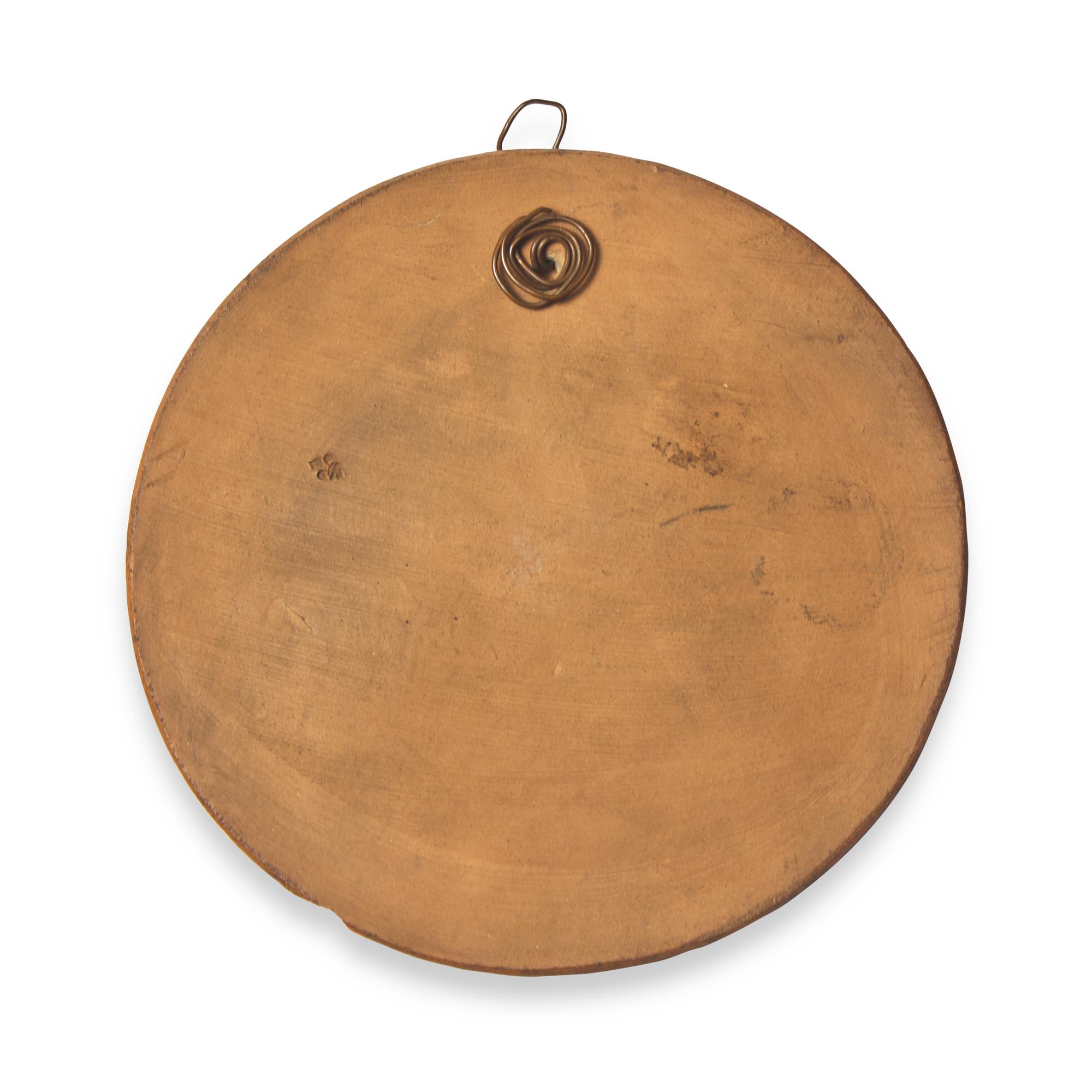 Jean-Baptiste Nini, (Italian, 1717-1786), A Terracotta Medallion of Benjamin Franklin in a Fur Cap