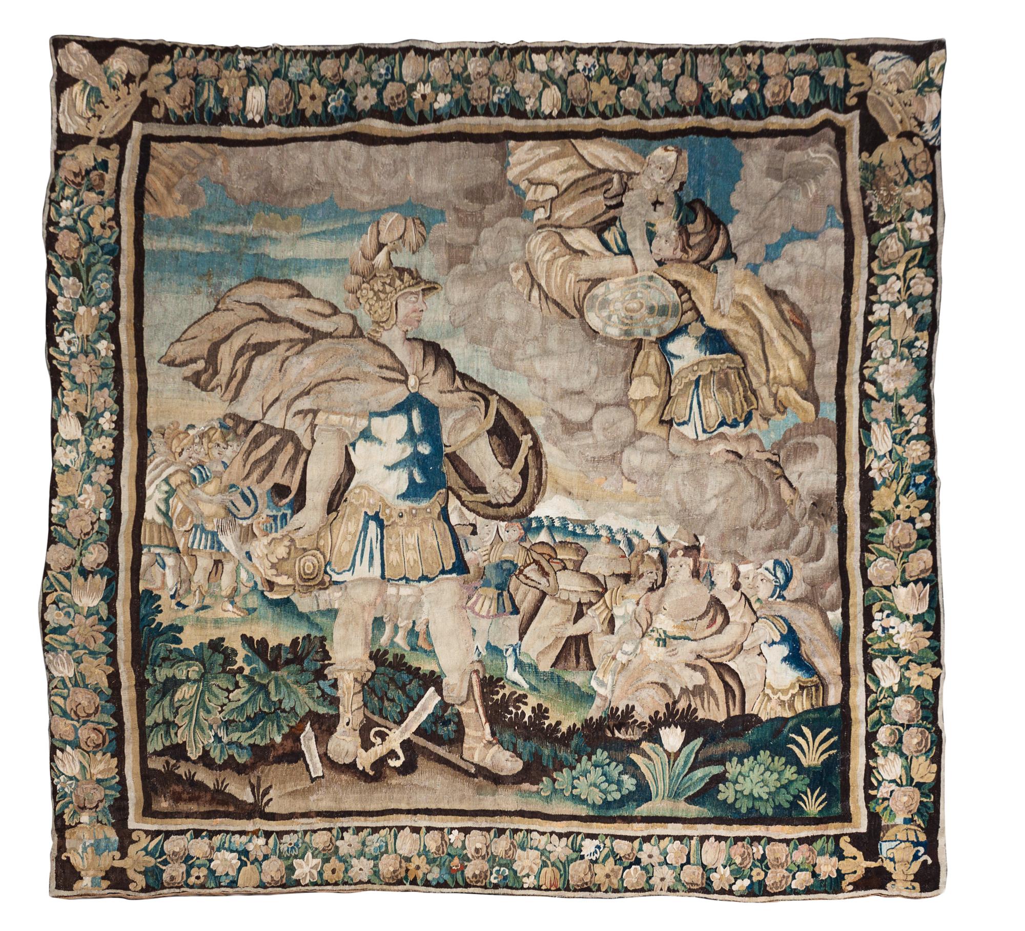 A Flemish Tapestry Height 111 x width 108 inches. — LATE 18TH/EARLY 19TH CENTURY