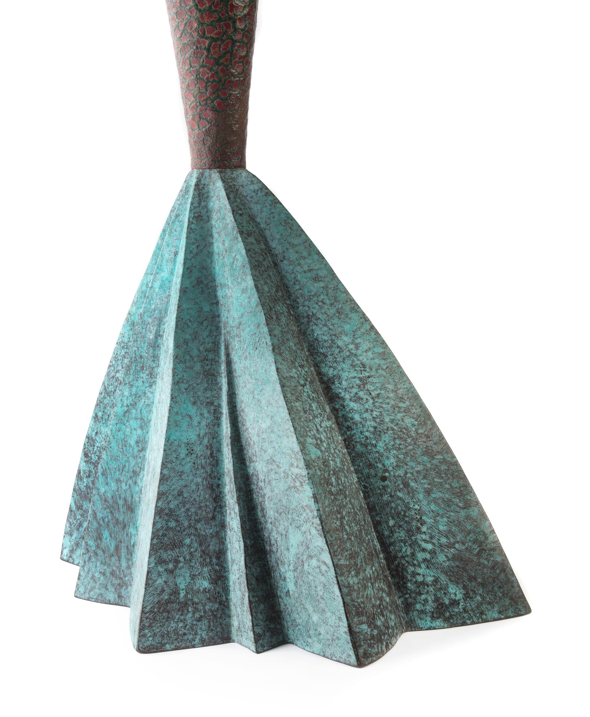 Wendell Keith Castle, (American, b. 1932), Mermaid pedestal, 1998