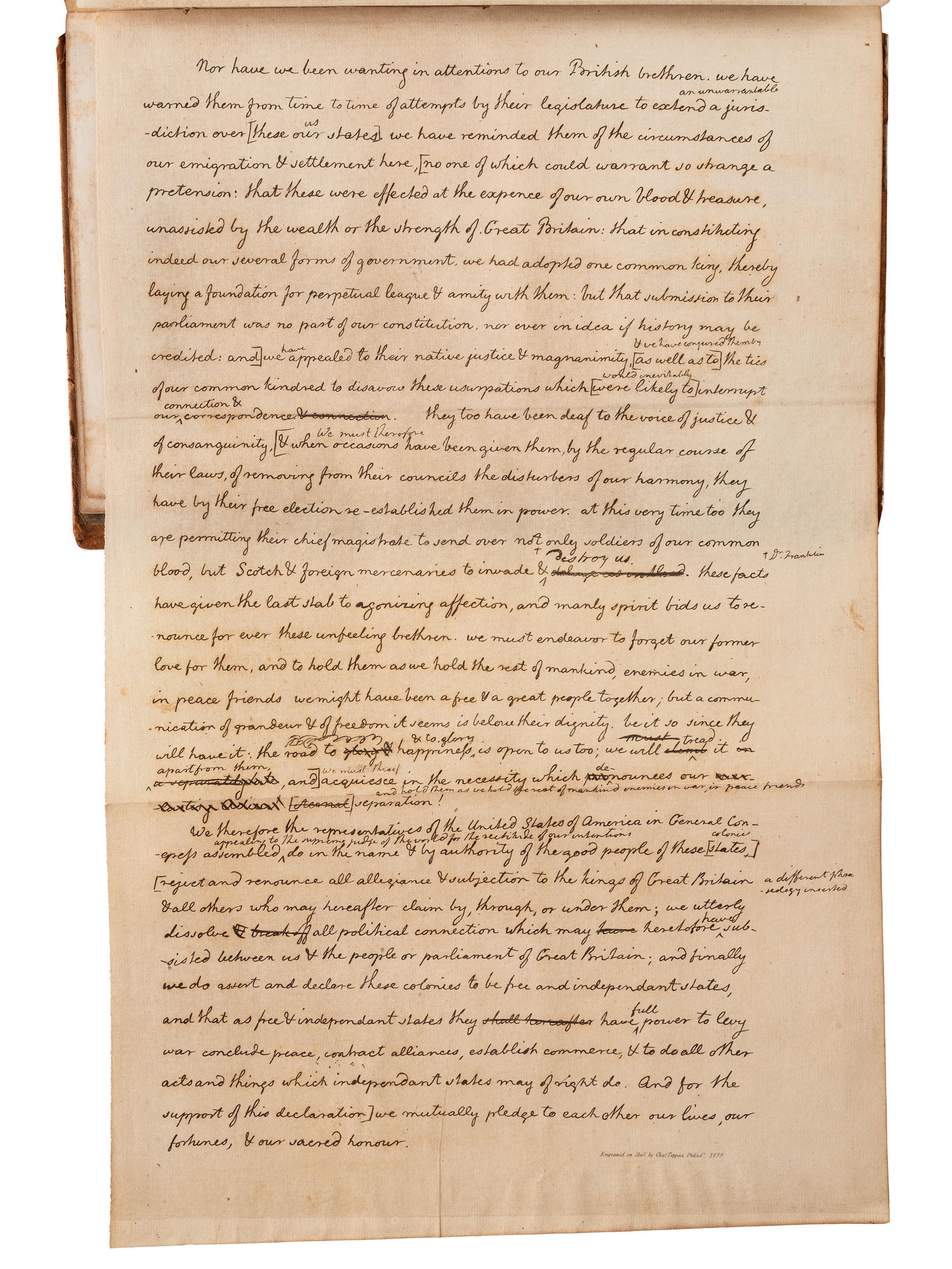 American Biography & History JEFFERSON, Thomas (1743-1826). Memoirs, Correspondence, and Miscellanies from the papers of... Thomas Jefferson Randolph, editor. Charlottesville: F. Carr and Co., 1829.