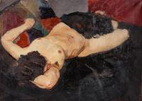La sieste au divan noir