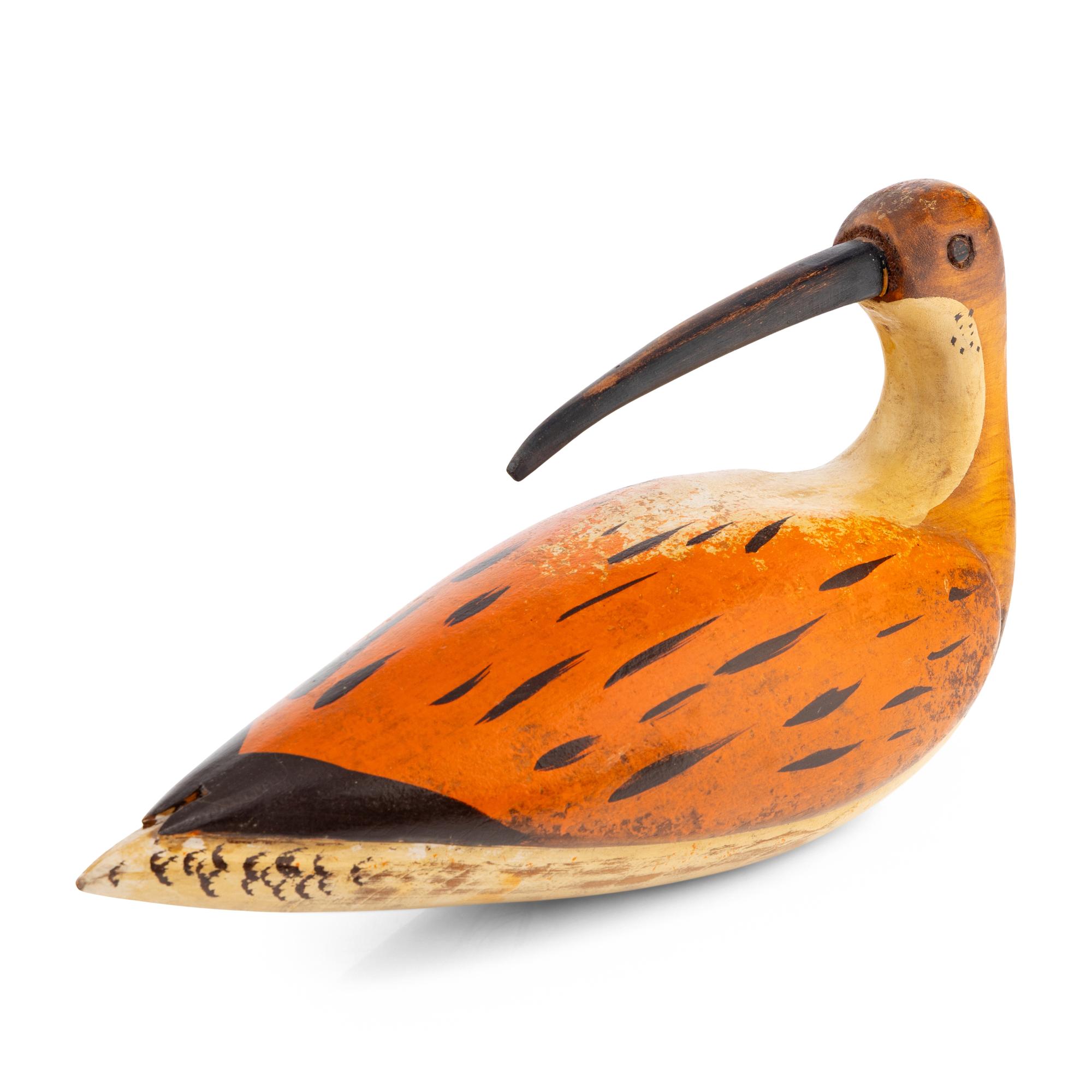 A Carved and Painted Sandpiper Bird Decoy