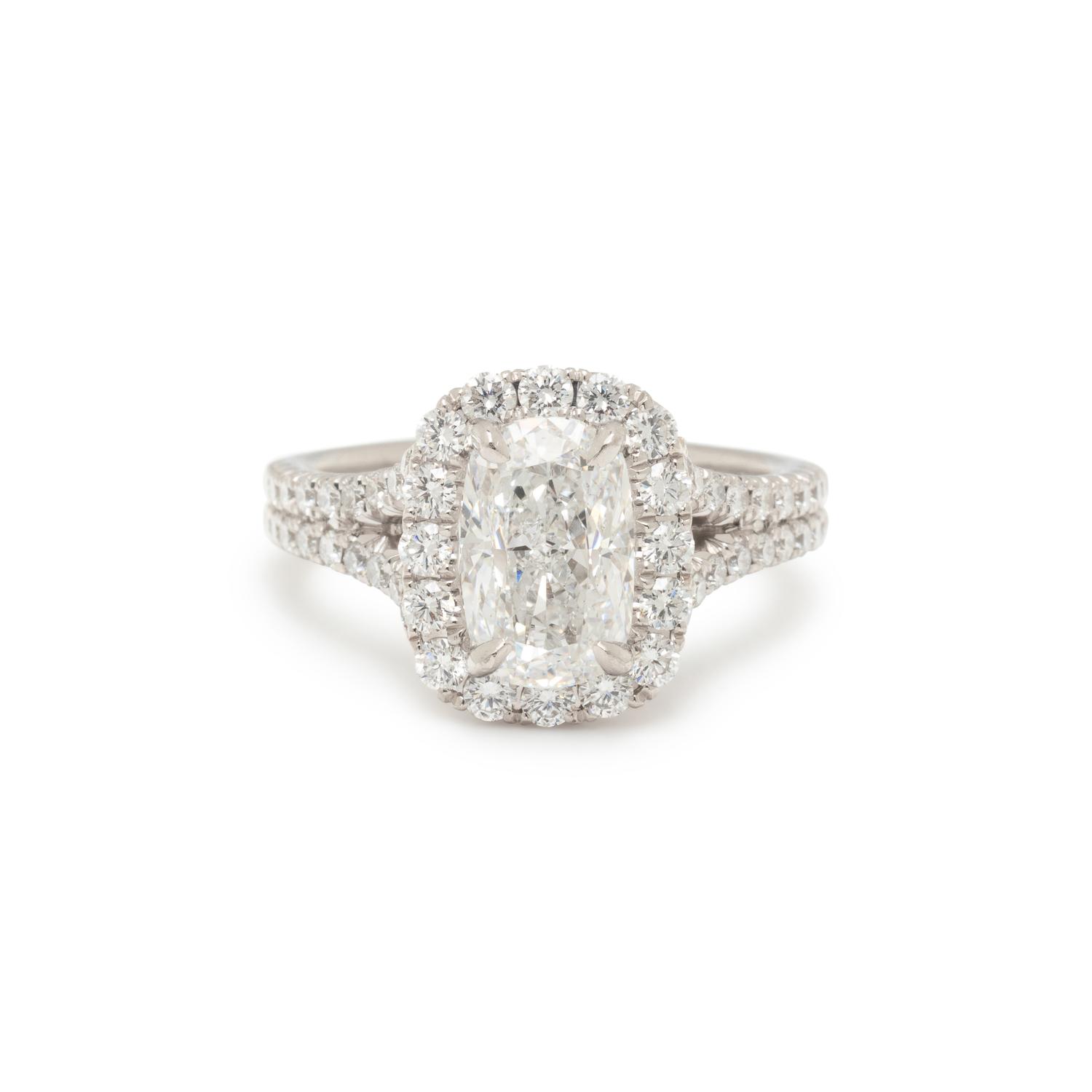 PLATINUM AND DIAMOND RING