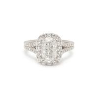 PLATINUM AND DIAMOND RING