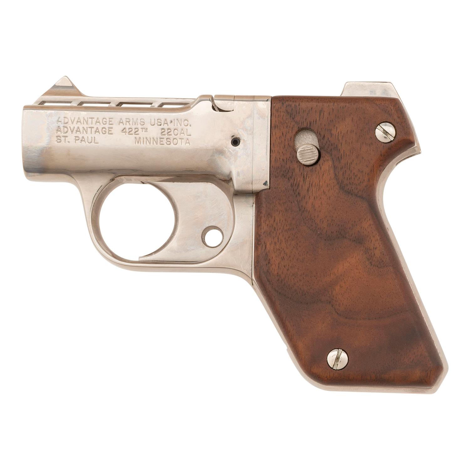 *Nickel Advantage Arms 422 4-Barrel .22 Derringer
