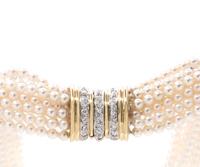 TIFFANY & CO., CULTURED PEARL AND DIAMOND TORSADE NECKLACE