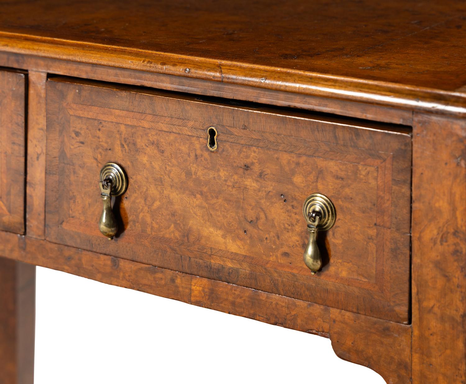 A George II Burl Walnut Side Table