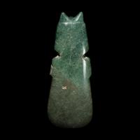 A Costa Rican Jade Axe-God Pendant
