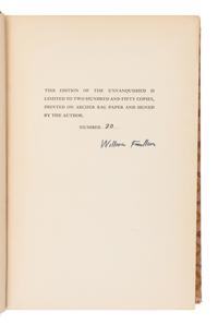 FAULKNER, William (1897-1962). The Unvanquished . New York: Random House, 1938.