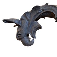 A Wrought Iron Griffin Form Sconce 58" W x 22" D x 91" H — Italy, 19th Century