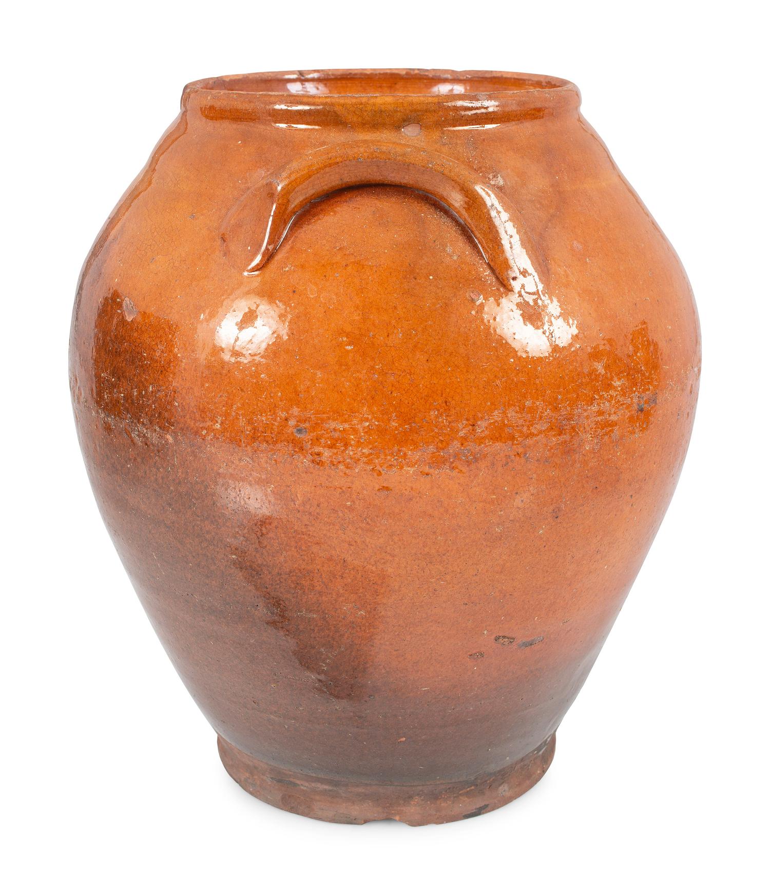 Six Redware Jars
