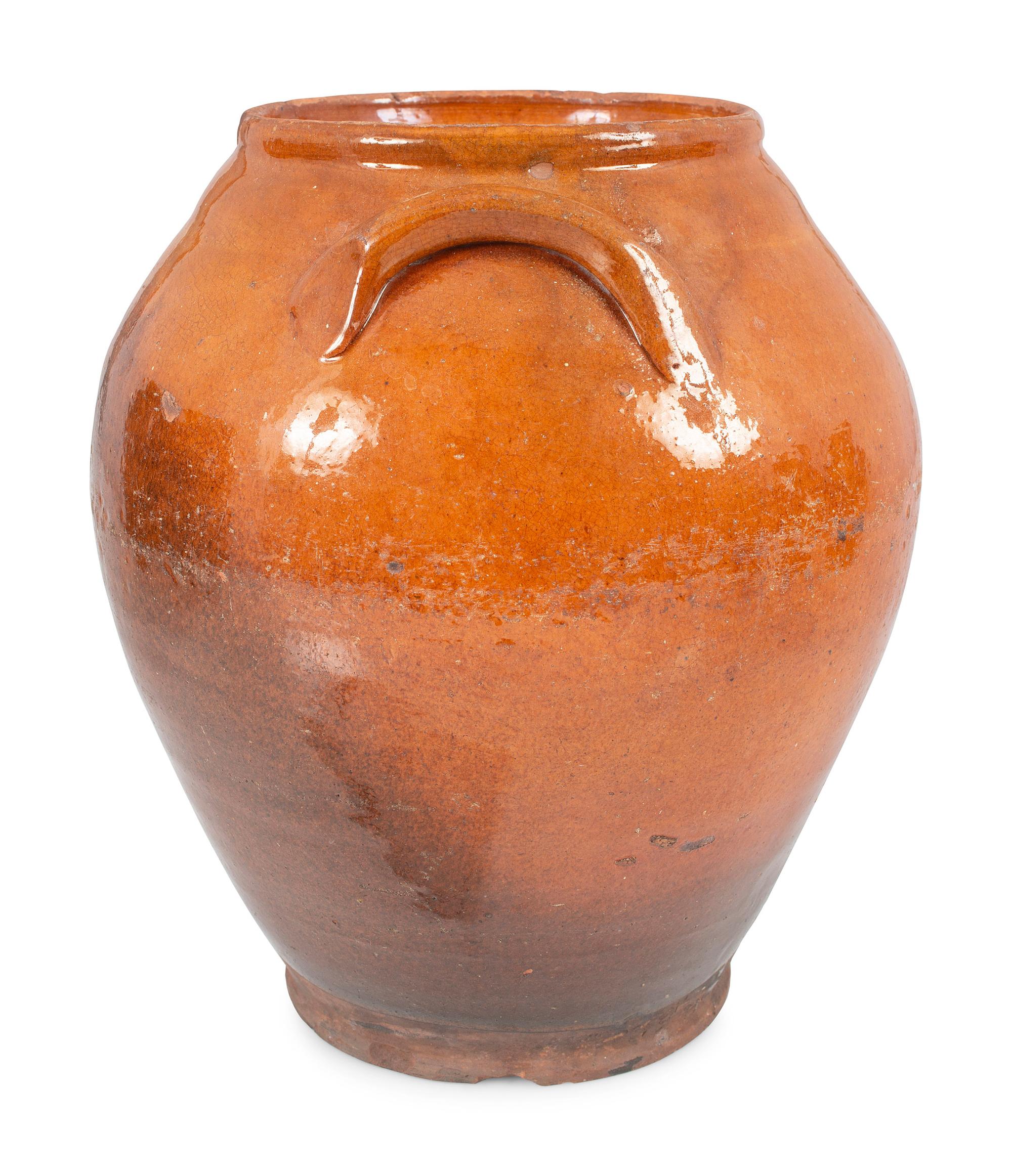 Six Redware Jars