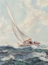 Ocean Racer and Royal Yacht, Bluebottle (a pair of prints)