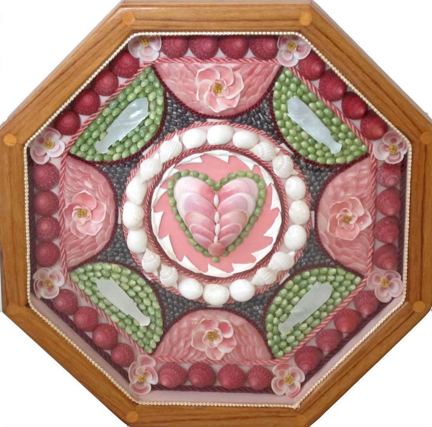 Sailors's shell-work valentine ann t. schmitt, 1994