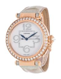 CARTIER, 18K PINK GOLD AND DIAMOND REF. 2770 'PASHA' WRISTWATCH