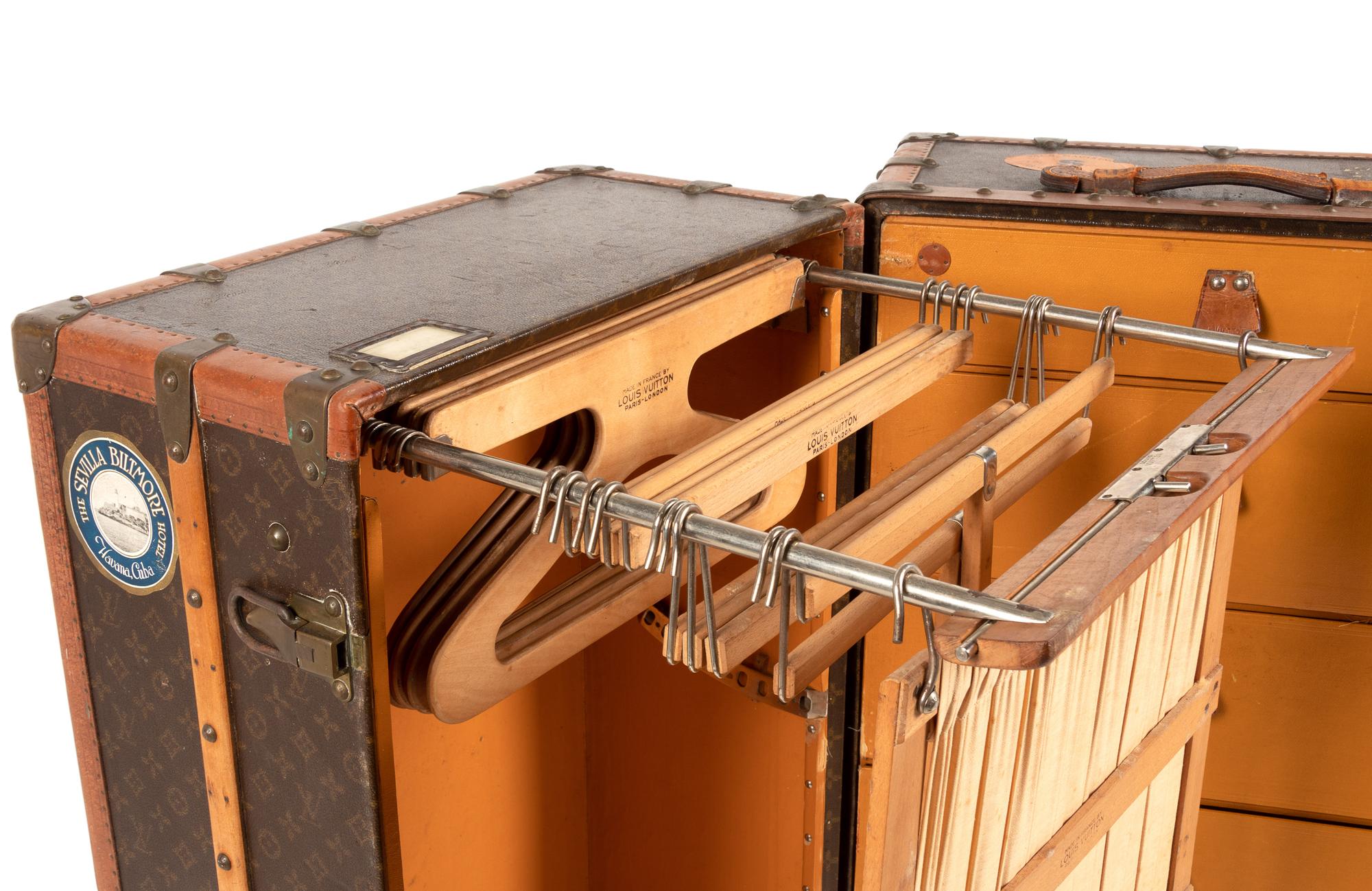 Louis Vuitton Wardrobe Steamer Trunk, Early 20th Century