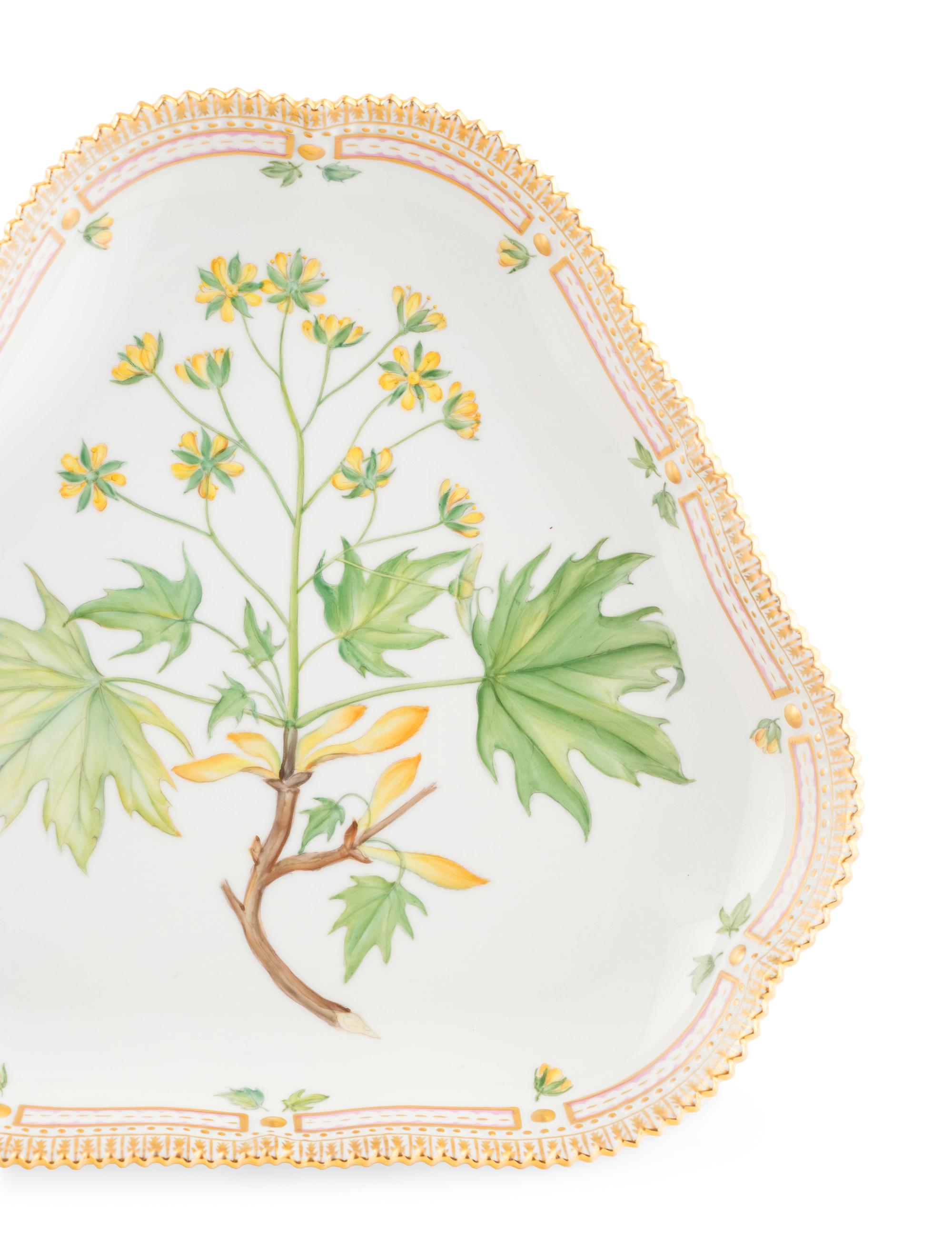 Four Royal Copenhagen Flora Danica Porcelain Table Articles