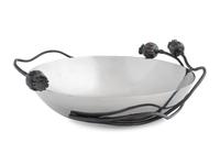 A Michael Aram Stainless Steel and Patinated Bronze Bowl