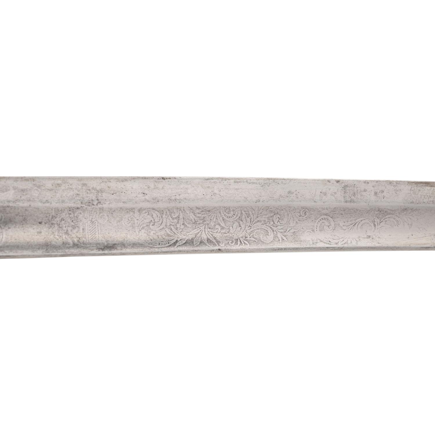 Non-Regulation Staff & Field Officers Sword (Peterson 75) by Walscheid, Inscribed to Lt. Col. William Coan - 48th NY Infantry