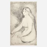 Pierre-Auguste Renoir (French, 1841-1919) Baigneuse Assise (Seated Bather)
