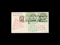 [FLIGHT COVER] 1933, October 10. SS Bremen, Catapult/Zeppelin Combination Flight (AAMC Z-216; Graue-Leder K-172) .