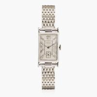 A 14K White Gold Hamilton Watch