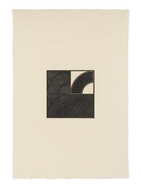 Quartered Arc and Black Quartered Arc (a pair of prints), 1970