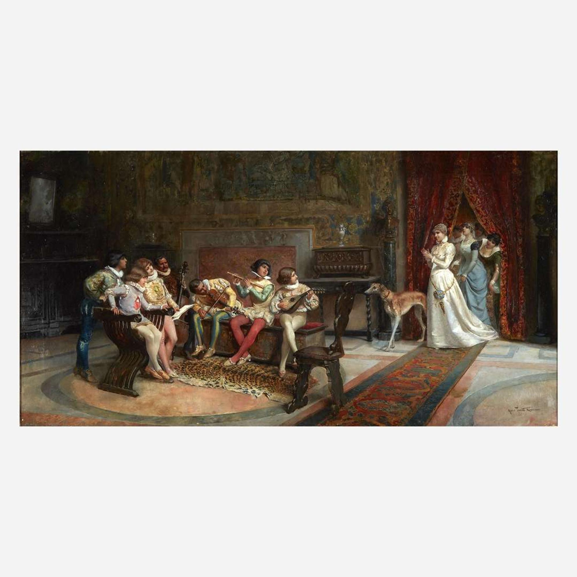 Mario Spinetti (Italian, 1842-1909) The Private Chamber Music Concert