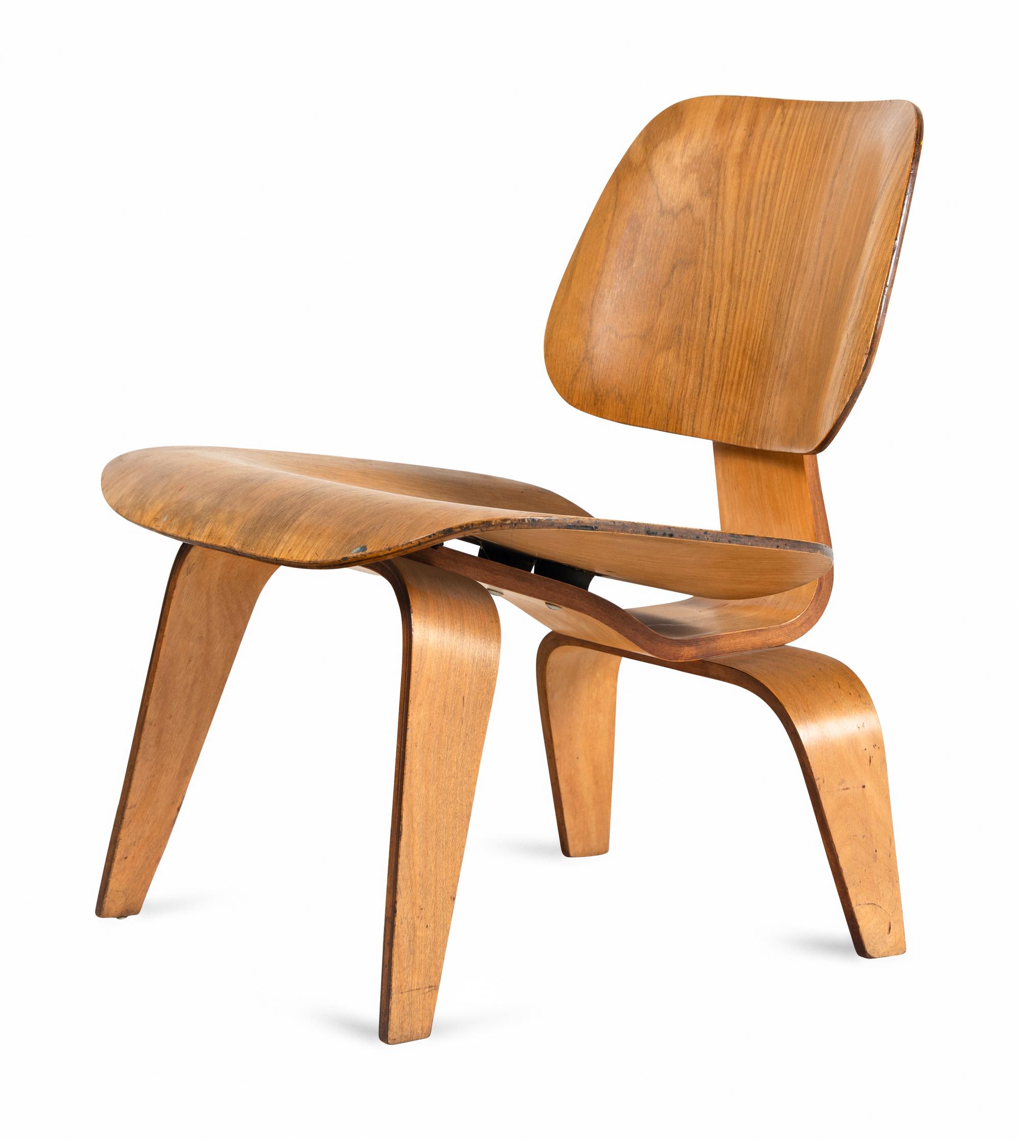 An Eames LCW Lounge Chair