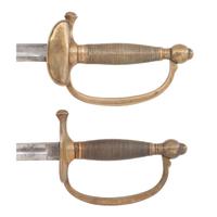 Two US Model 1840 NCO Swords with Scabbards