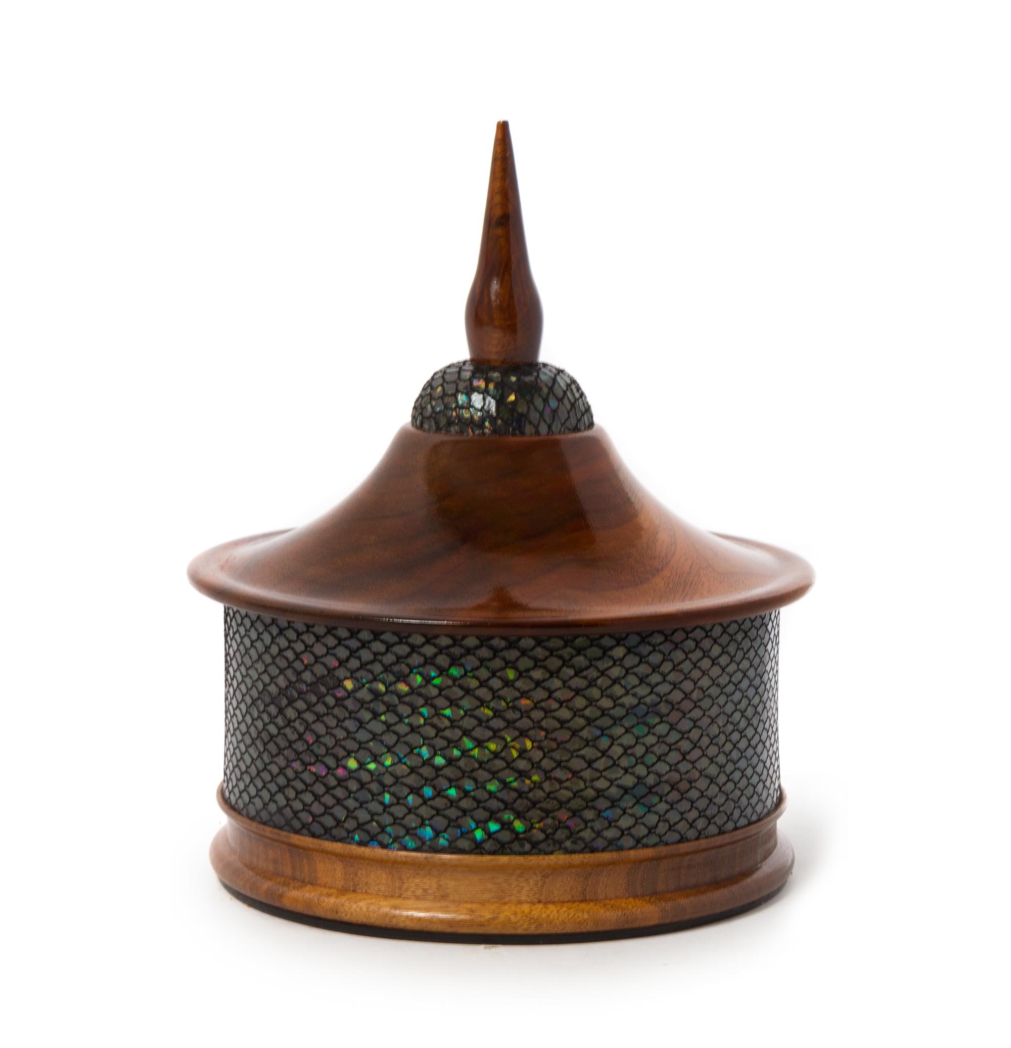 Cindy Drozda, (American, 20th Century), Circular box and cover