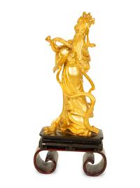 A Chinese Black and Gilt Lacquer Altar Shrine Cabinet — 20TH CENTURY