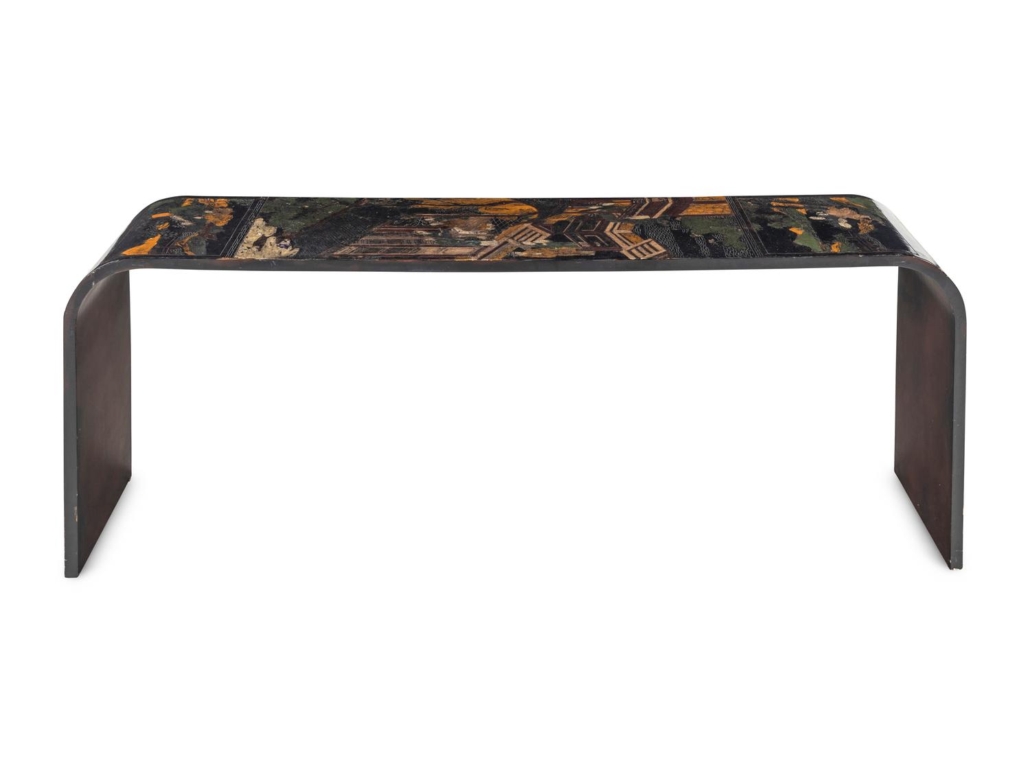 A Chinese Lacquer Console Table