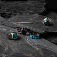 Navajo Rings and Hat Pin