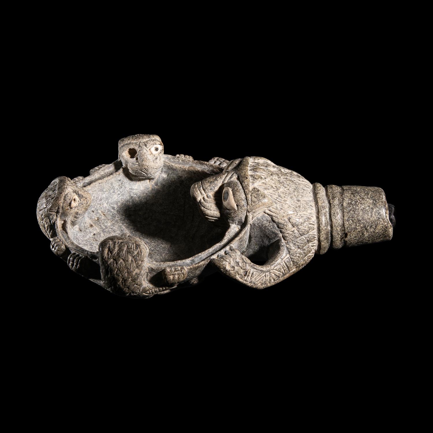 A Syro-Hittite Steatite Libation Bowl