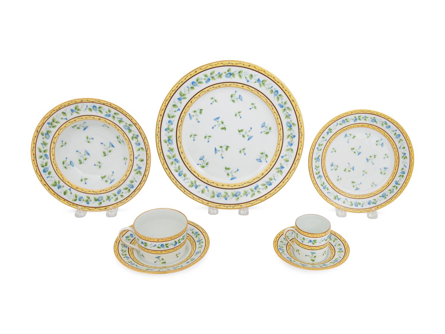 A Limoges Porcelain Part Dinner Service