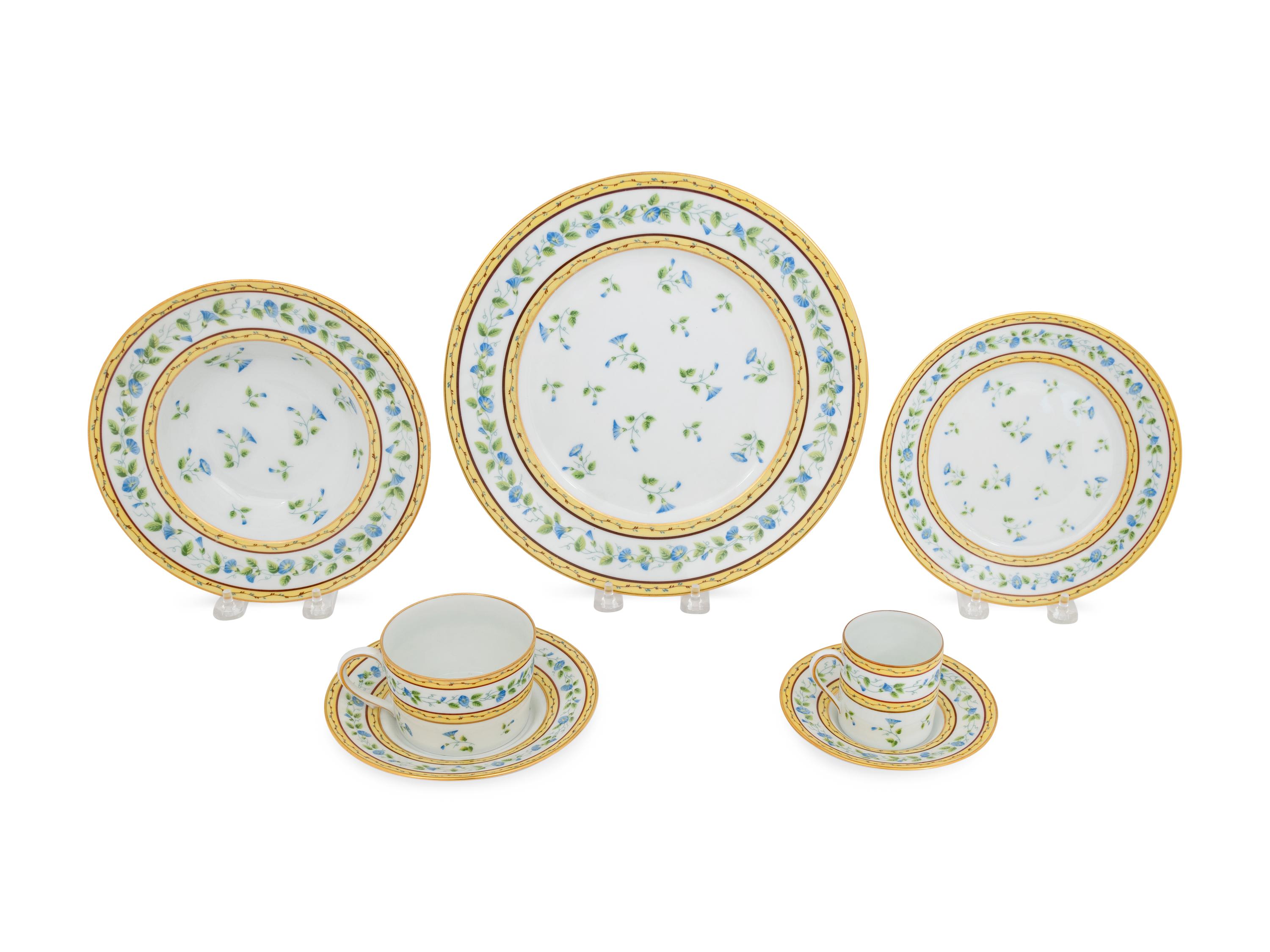 A Limoges Porcelain Part Dinner Service