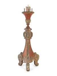 An Italian Painted Torchère Base