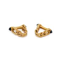 CARTIER, YELLOW GOLD AND SAPPHIRE CUFFLINKS