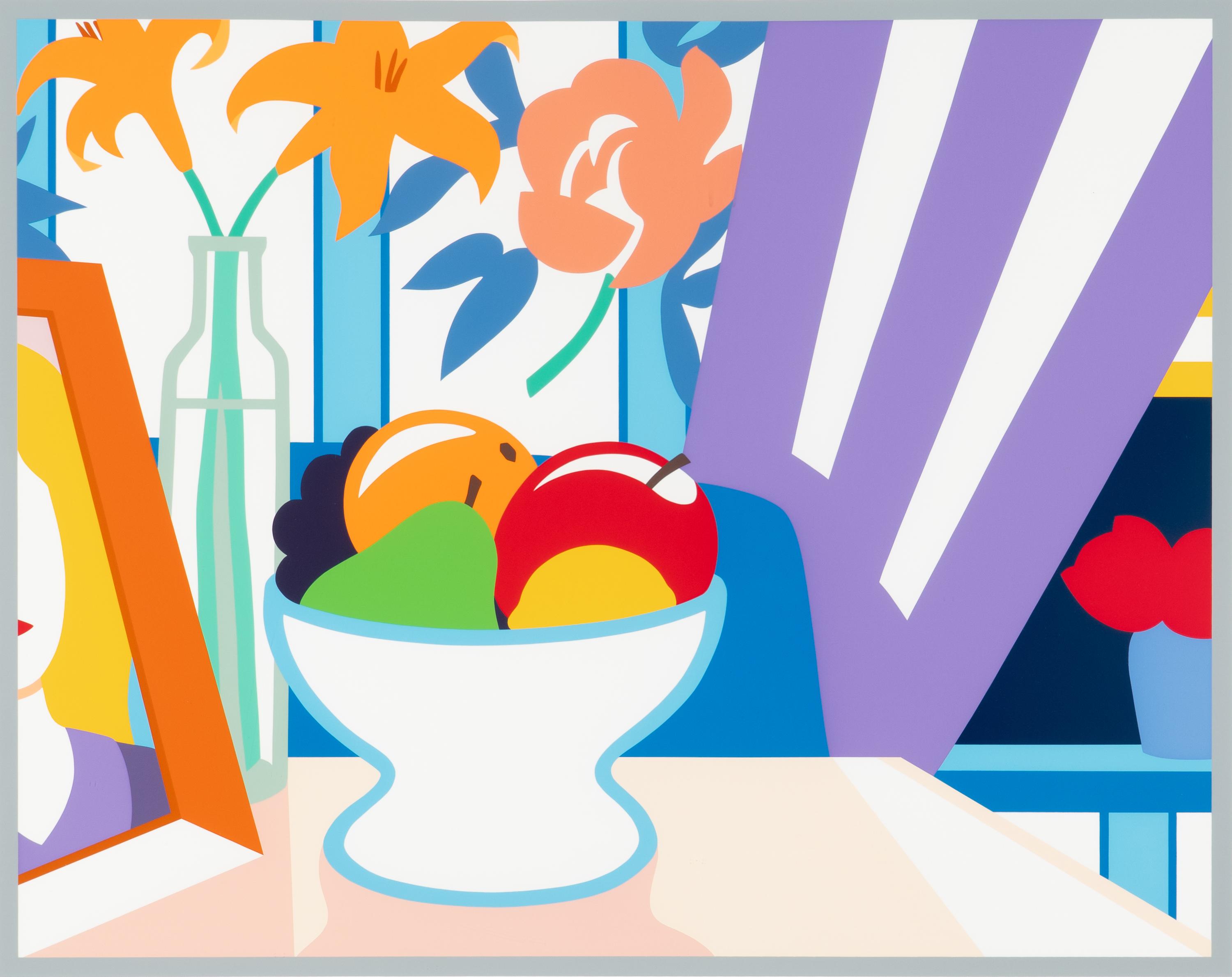 Still Life with Lilies and Mixed Fruit , 1998