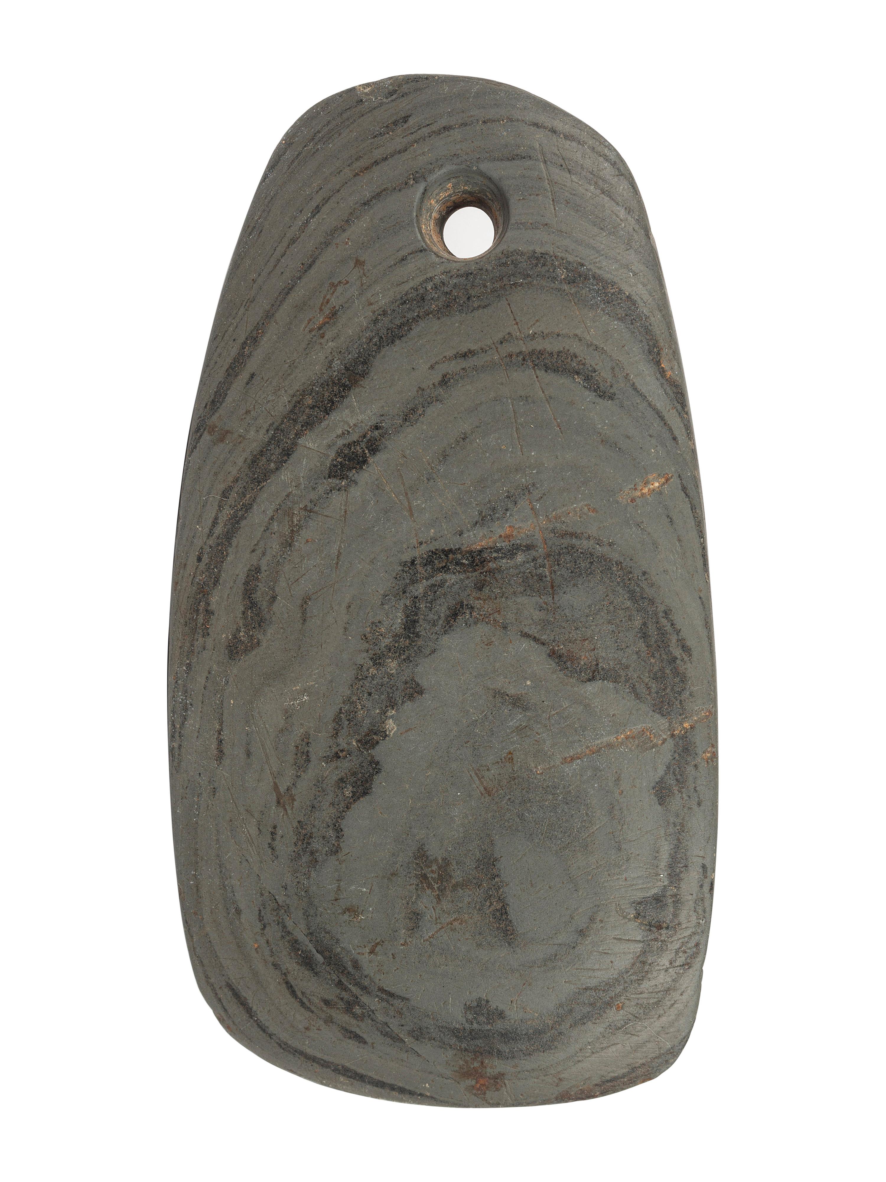 A Banded Slate Pendant