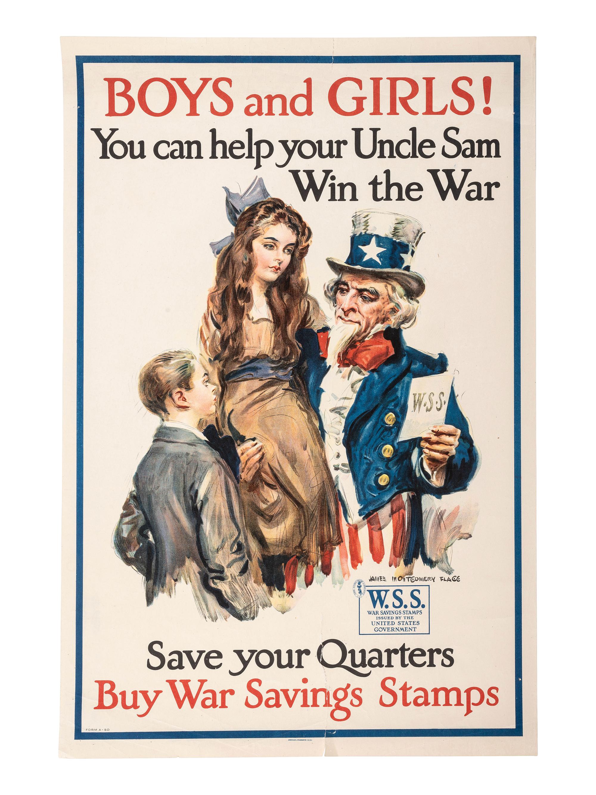 [WORLD WAR I]. A group of 6 propaganda posters, comprising: