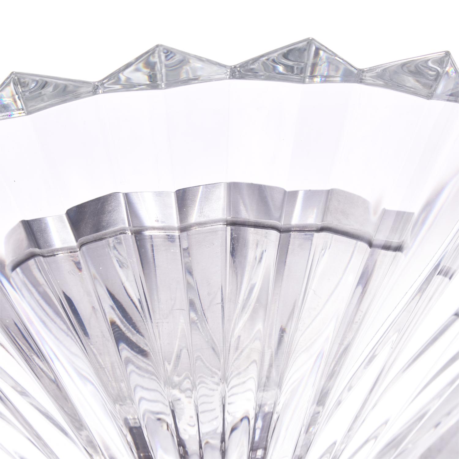 A Pair of Baccarat Mille Nuits Cut Glass Sconces