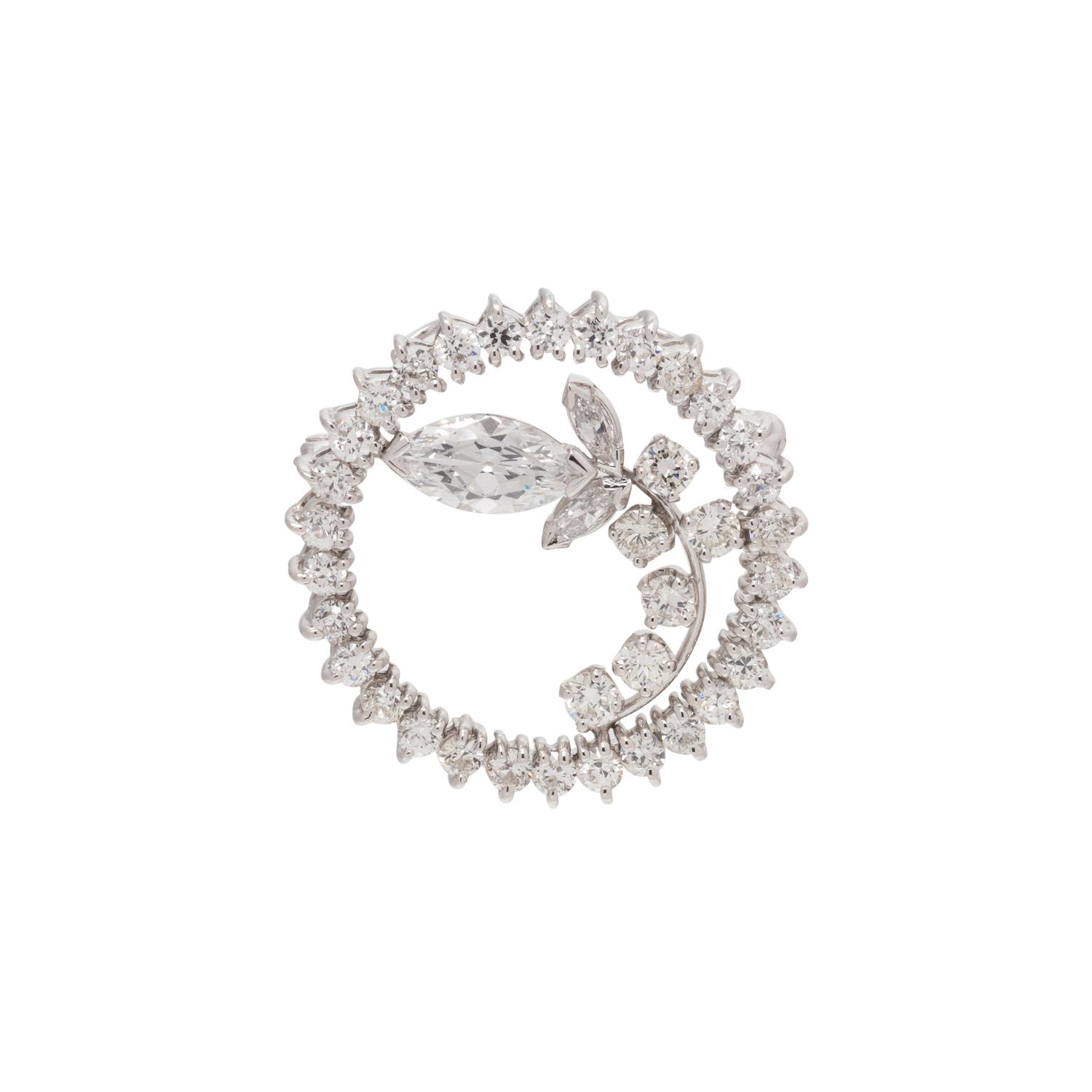 DIAMOND CIRCLE BROOCH