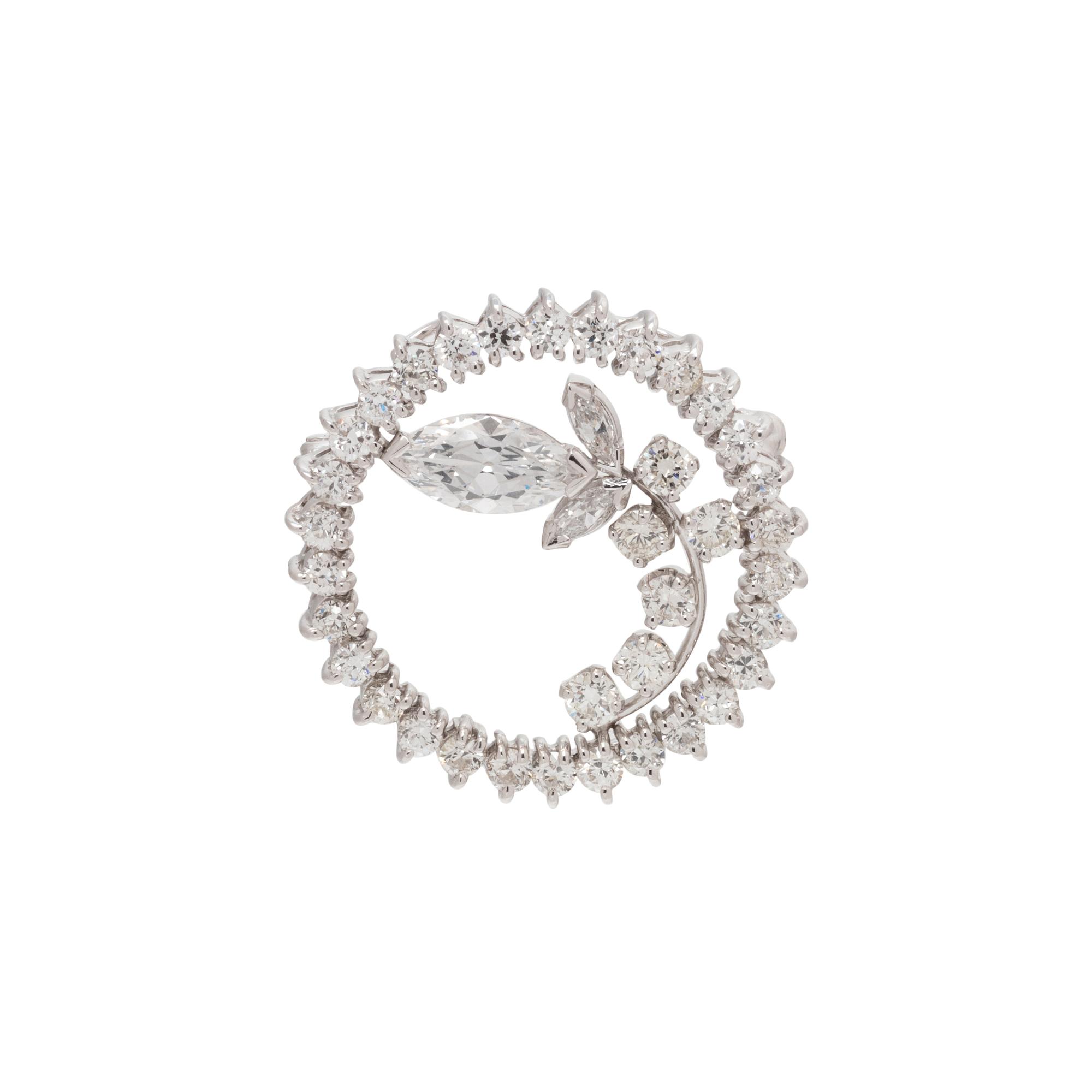 DIAMOND CIRCLE BROOCH