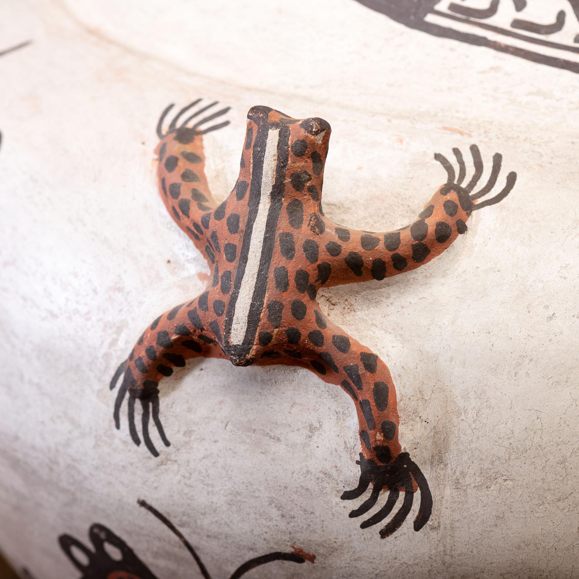 Zuni Polychrome Pottery Frog Jar