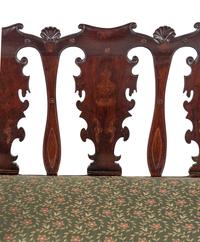 A Portuguese Walnut Quadruple-Back Settee