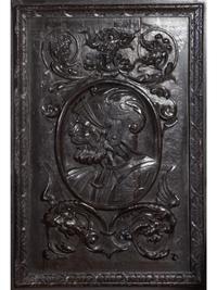 A Jacobean Carved Oak Hall Chair